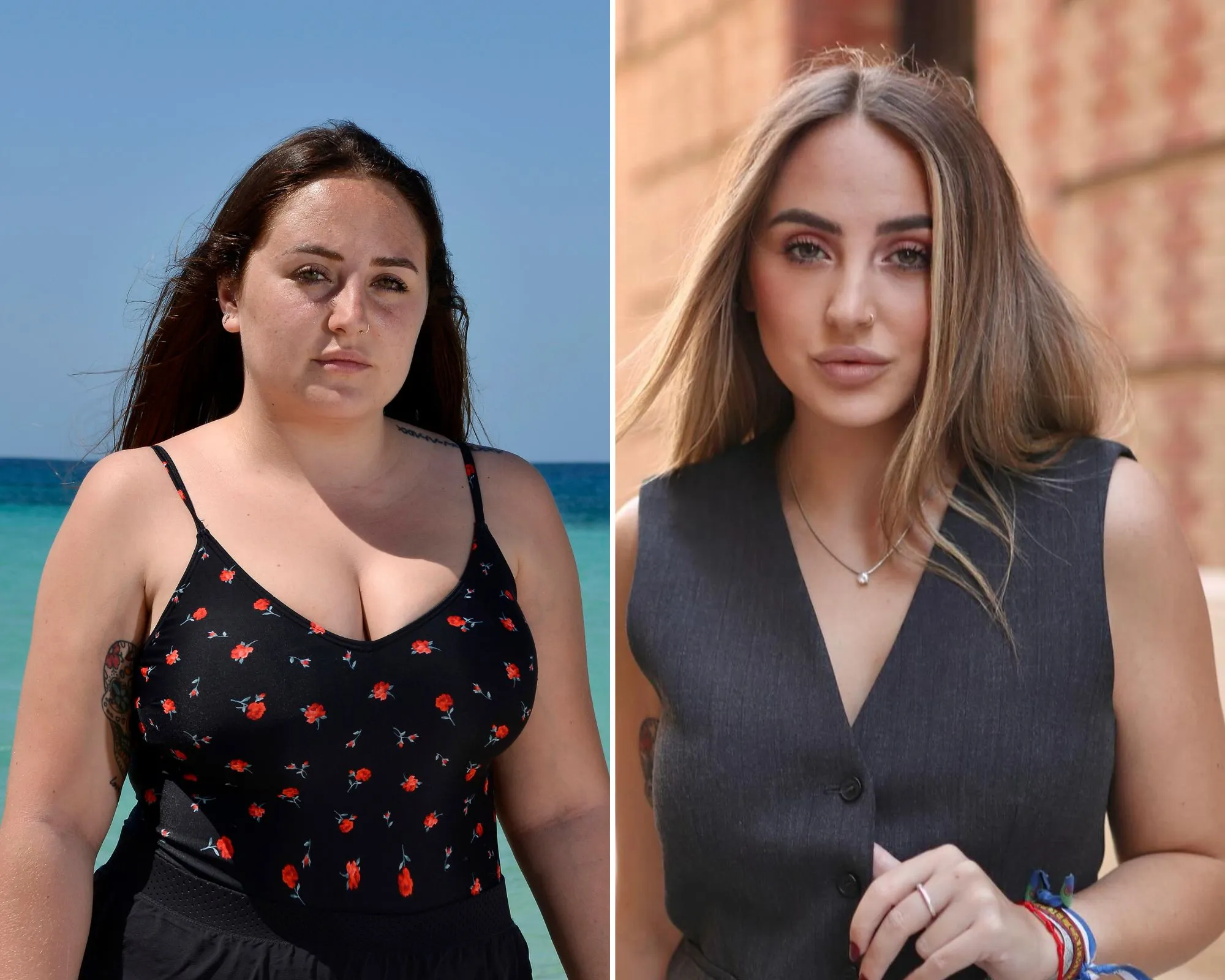 Rocío Flores antes y ahora.