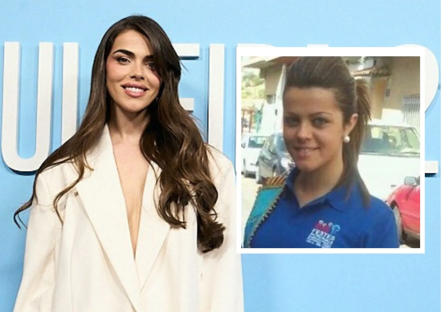 Violeta Mangriñán antes y ahora.
