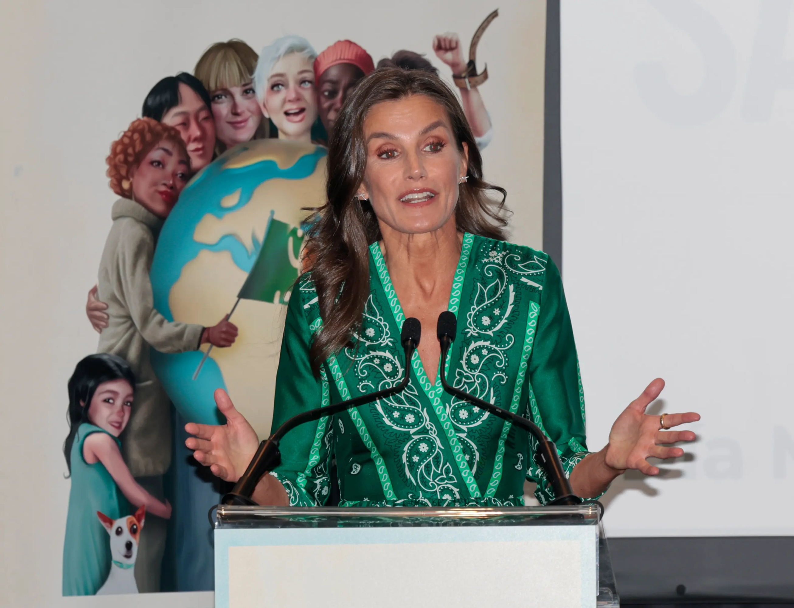 La reina Letizia en el Dia Mundial de la Salud Mental