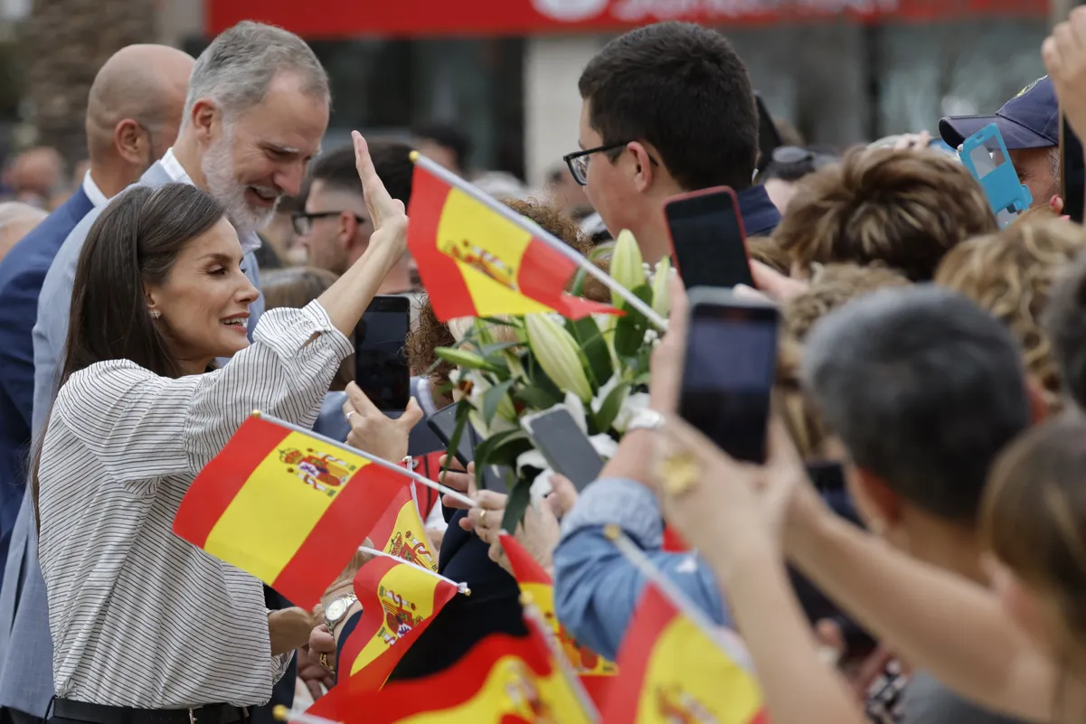 Felipe y Letizia en Burela (Lugo).
