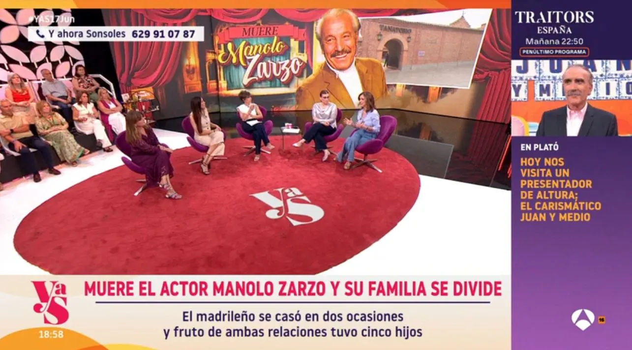 En 'Y ahora, Sonsoles' hablan del tanatorio de Manolo Zarzo.