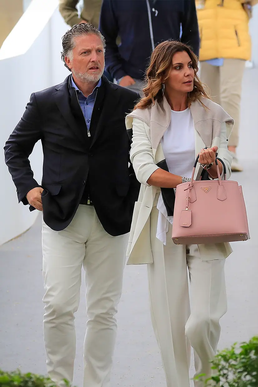 Mar Flores con Elías Sacal.