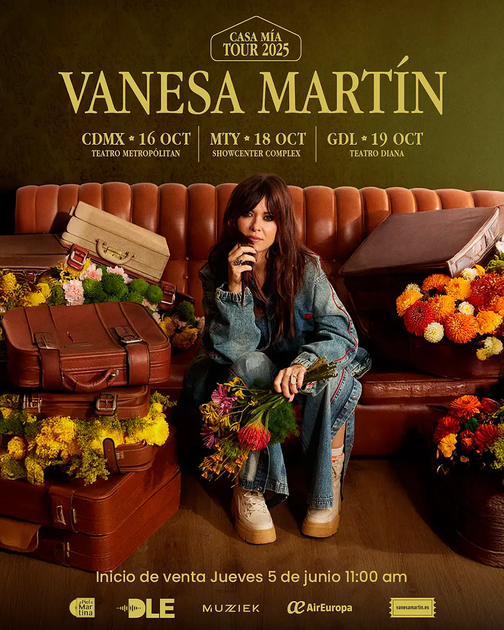 En una imagen promocional de la gira.