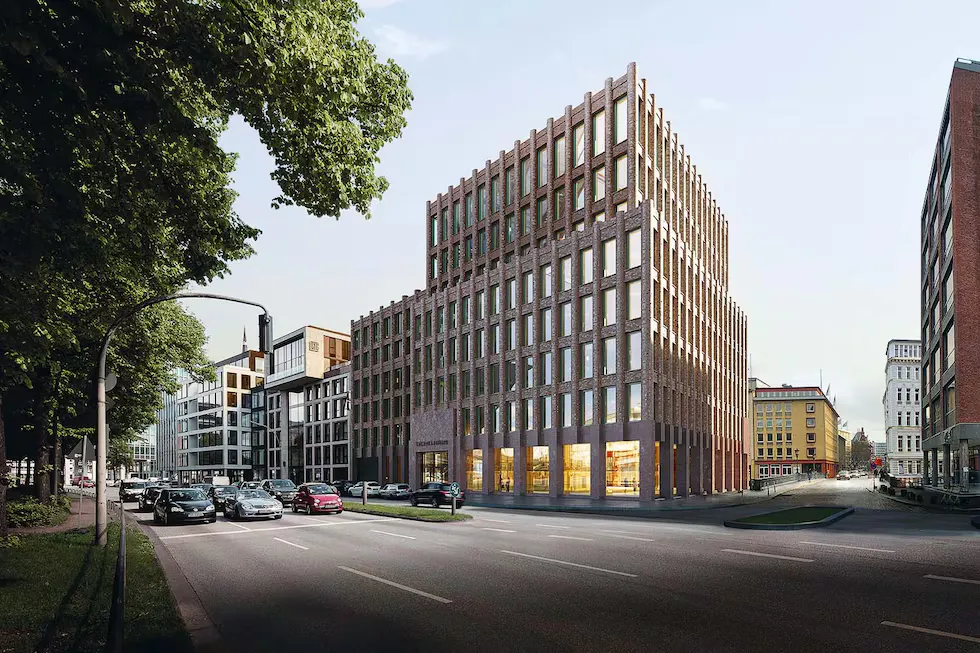El edificio de Telefónica en Hamburgo que ha comprado Sandra Ortega.