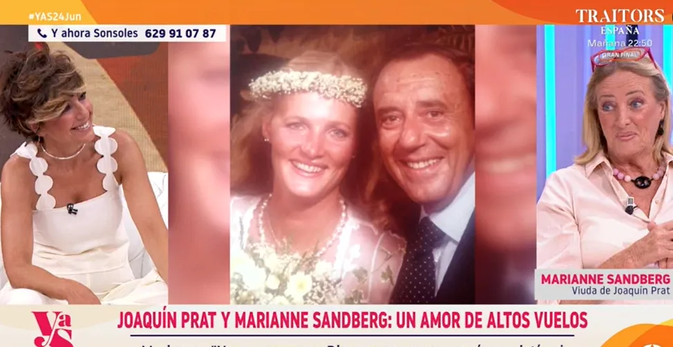 Marianne Sandberg en el plató de Y ahora Sonsoles hablando de su hijo Federico y de su matrimonio con Joaquín Prat
