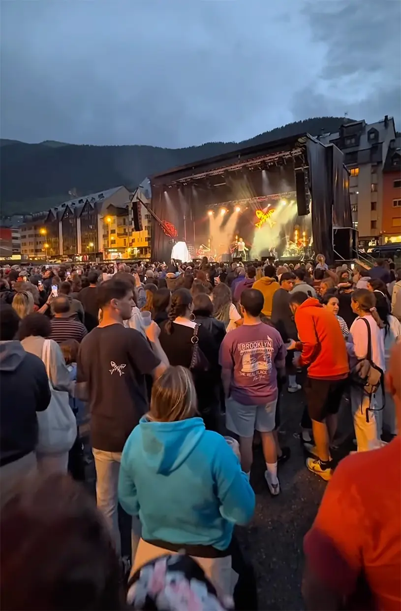 Jarabe de Palo en un concierto en Vall d'Aran