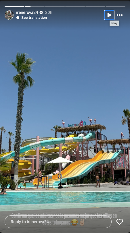 Irene Rosales: así es el increíble resort de lujo con toboganes en el que está de vacaciones con sus hijas
