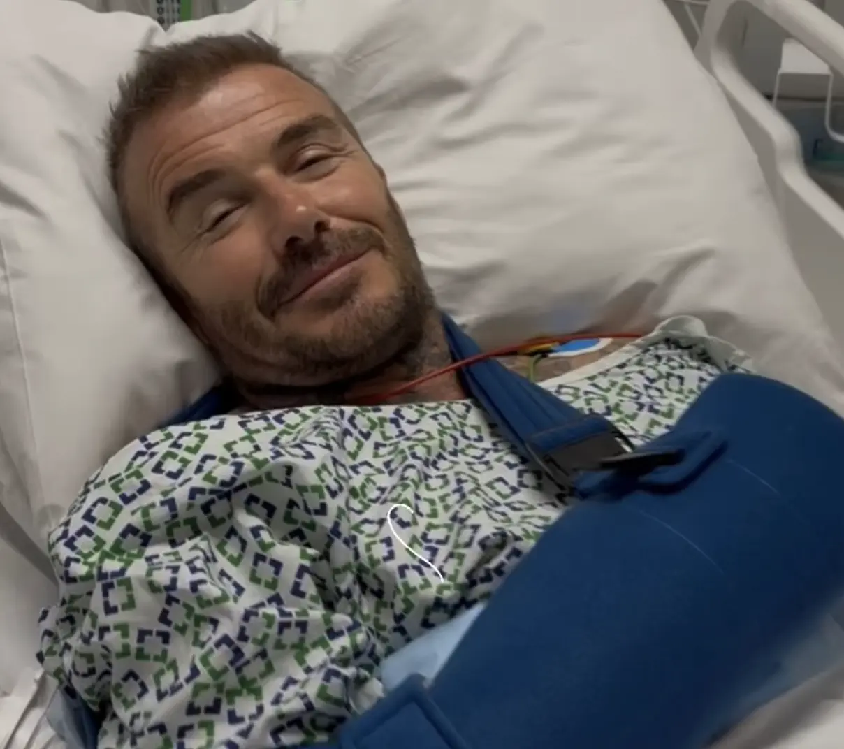 david beckam brazo operado