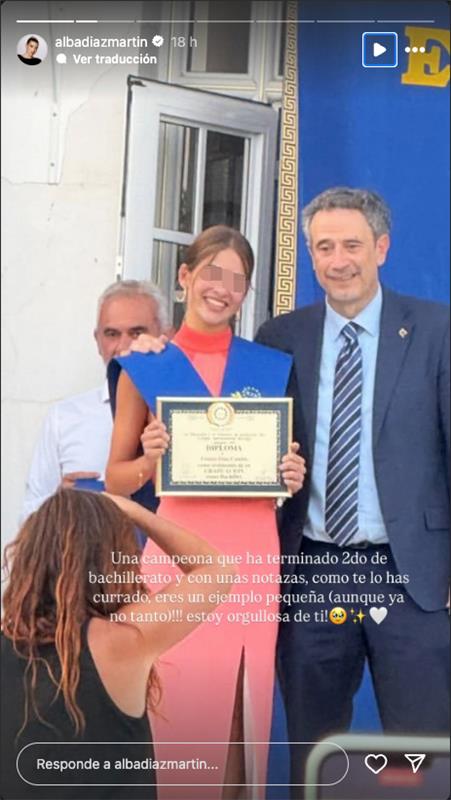 Manuel Díaz y Virginia Troconis, muy orgullosos de su hija Triana en su graduación: todas las fotos