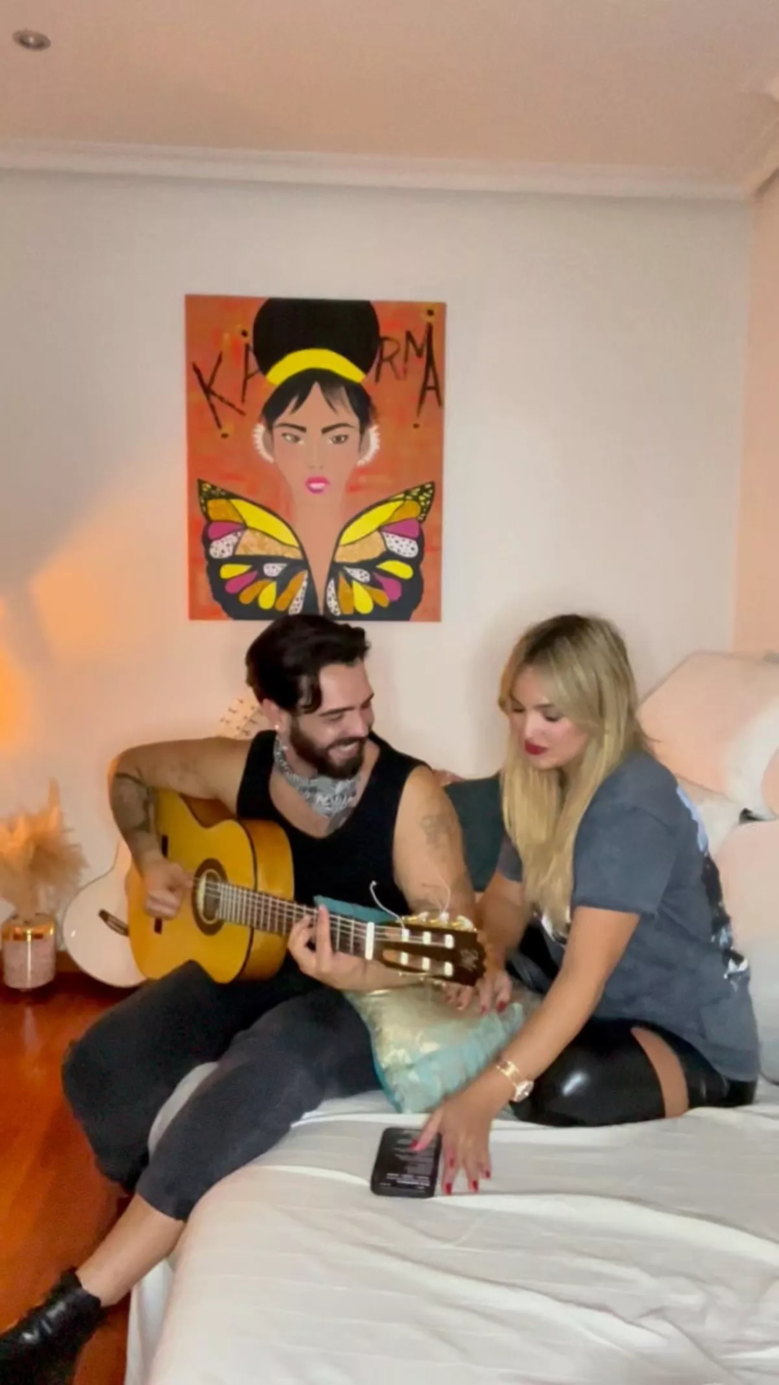 Marta Riesco es la fan nº1 de su novio.