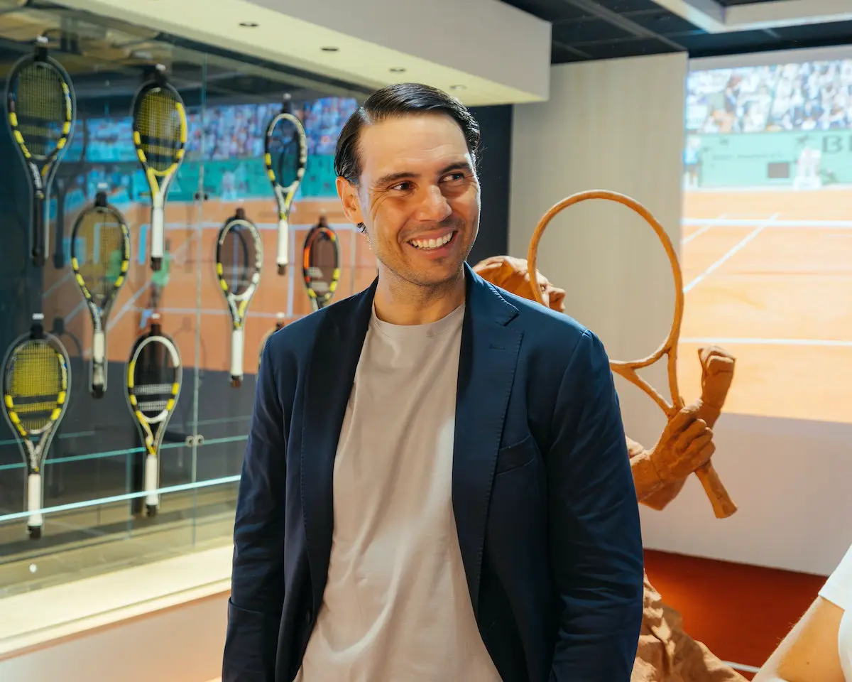 Rafa Nadal sonriendo