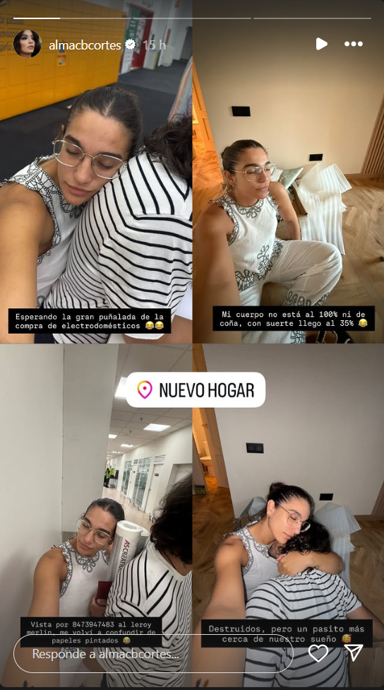 Alma Bollo explica cómo se encuentra de su bache de salud en plena mudanza
