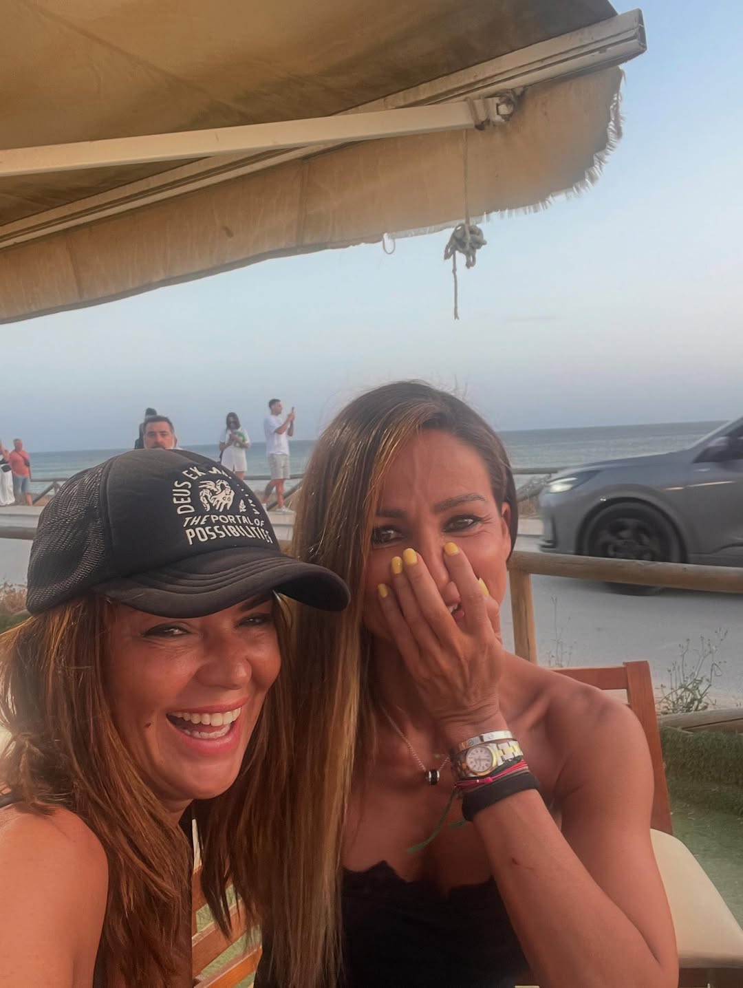 Olga Moreno, de vacaciones.
