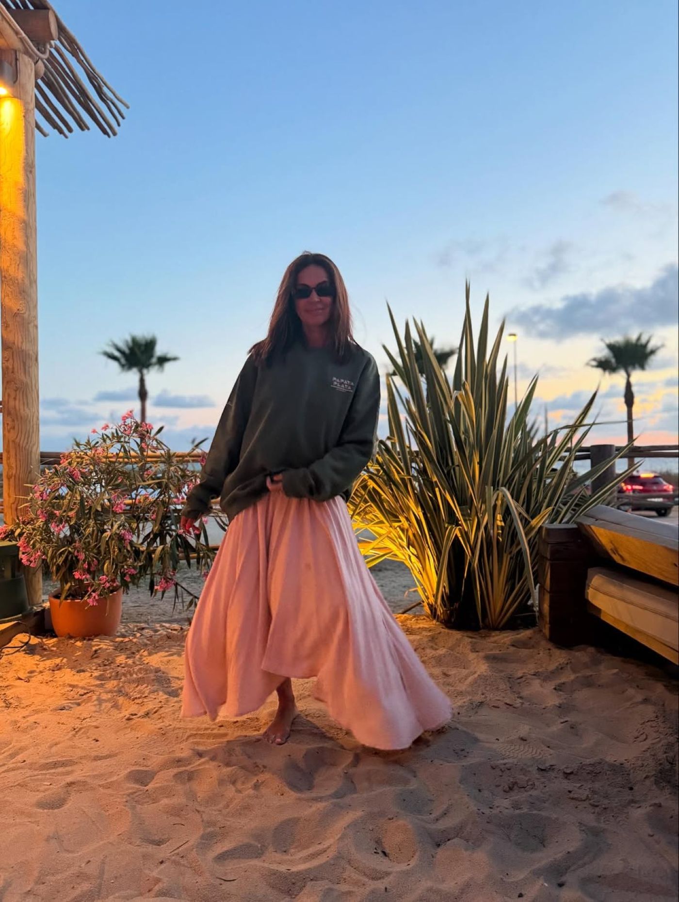 Olga Moreno, de vacaciones.