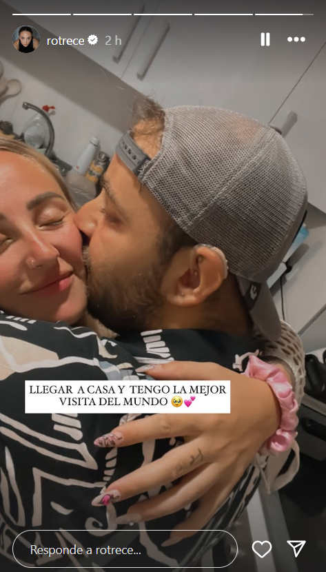 Rocío Flores y su hermano, David.