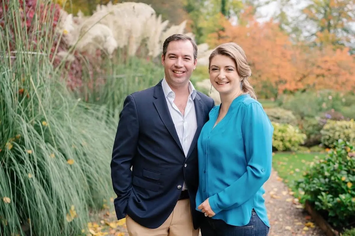 El príncipe Guillermo, y su esposa, la princesa Estefanía de Luxemburgo.