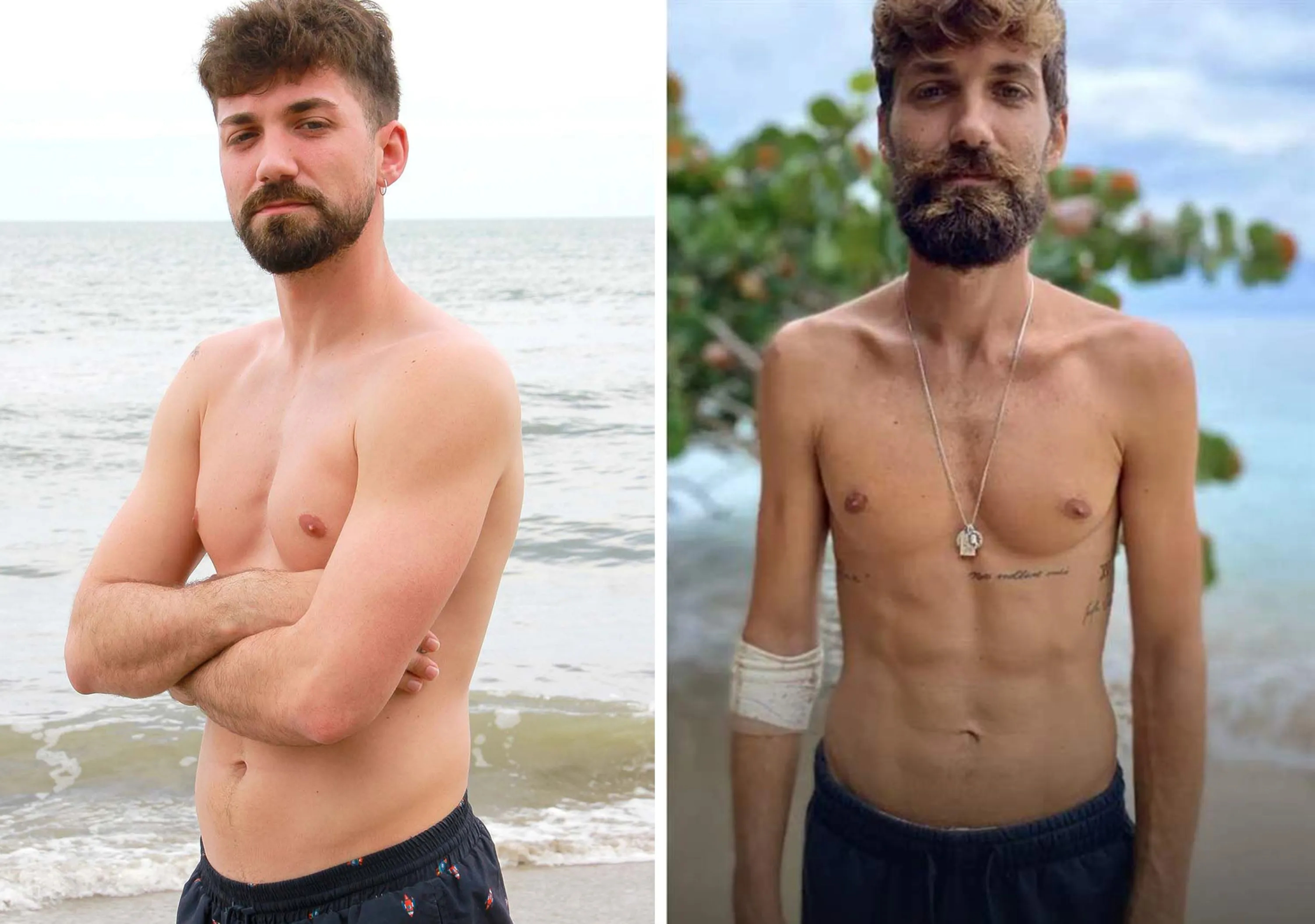 Alejandro Albalá en un antes y después de su paso por Supervivientes