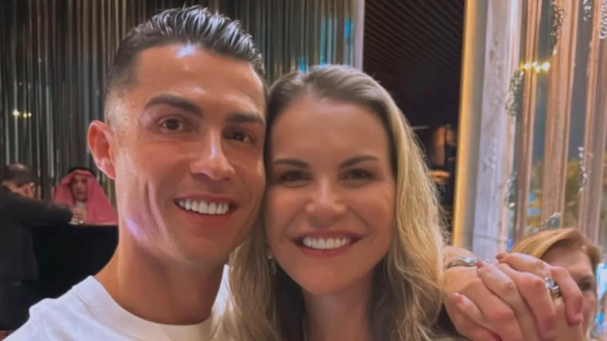 Cristiano Ronaldo y su hermana.