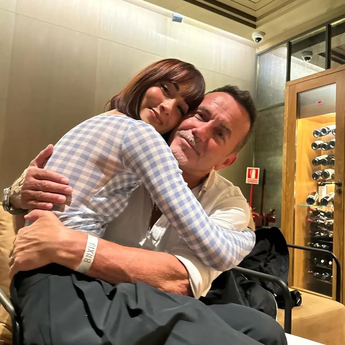 Aitana con su padre
