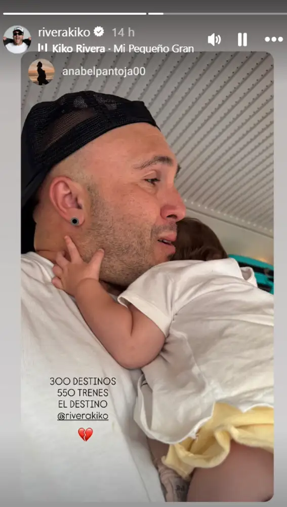 Kiko Rivera con Alma, hija de Anabel Pantoja.