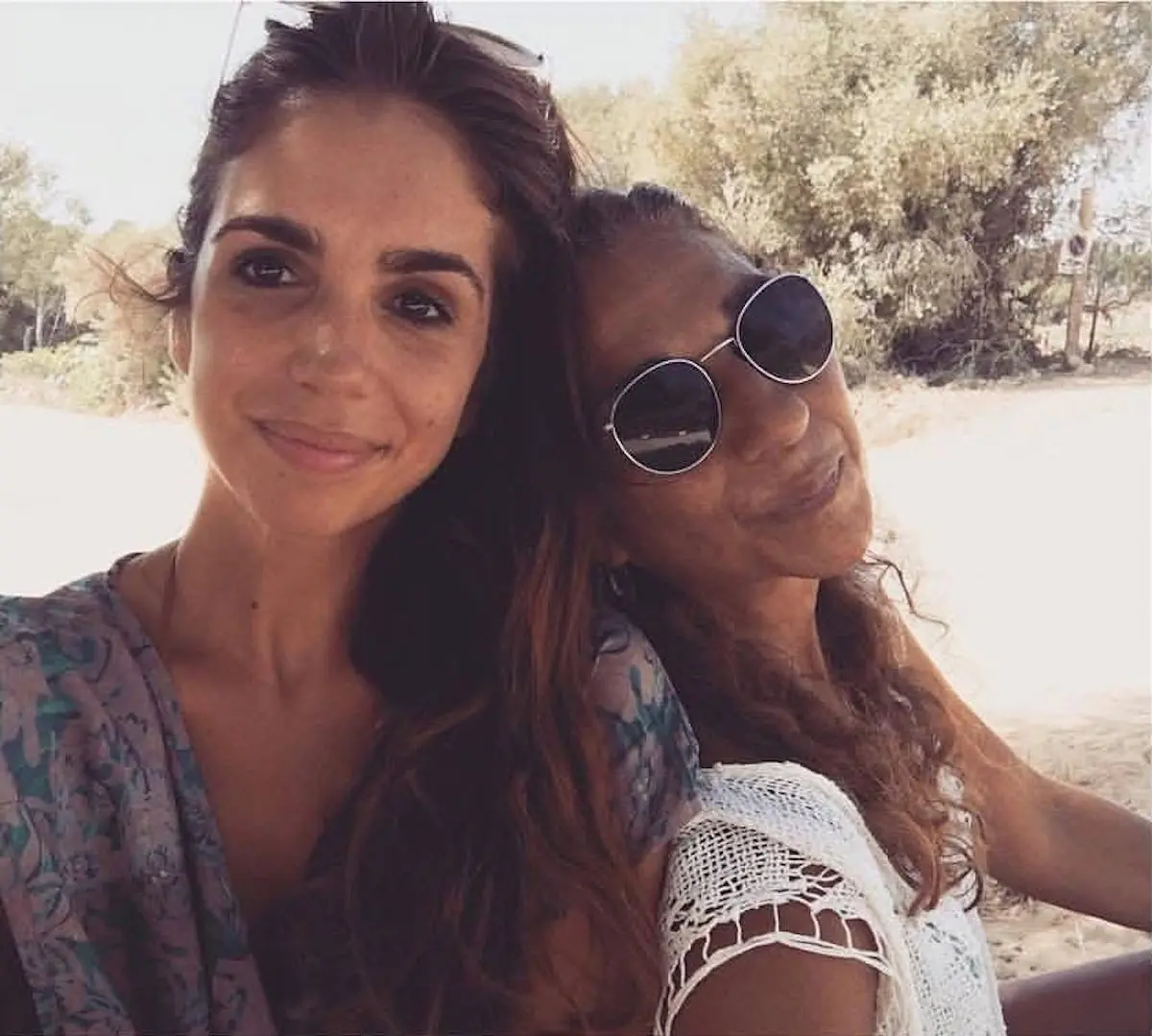 Elena Furiase con su madre