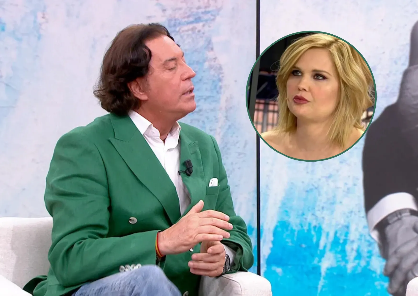 Pipi Estrada en Y ahora Sonsoles, en un montaje con Miriam Sánchez