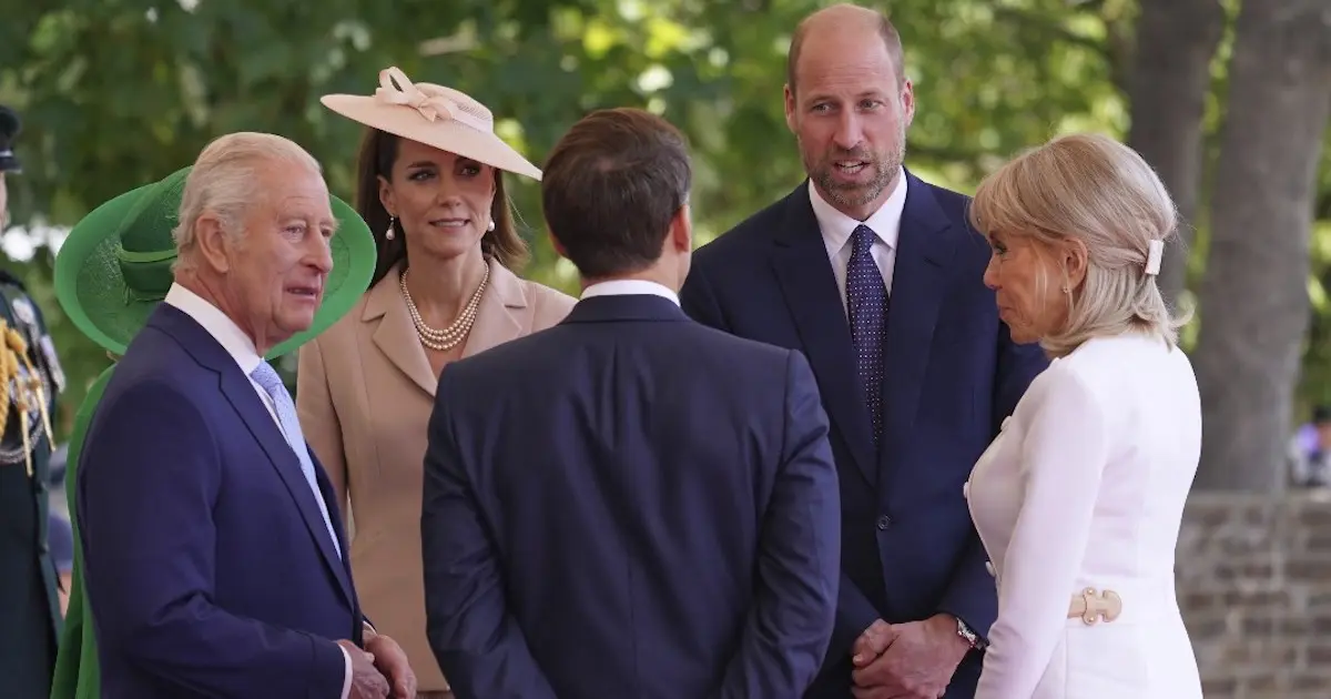 Guillermo y Kate con los Macron