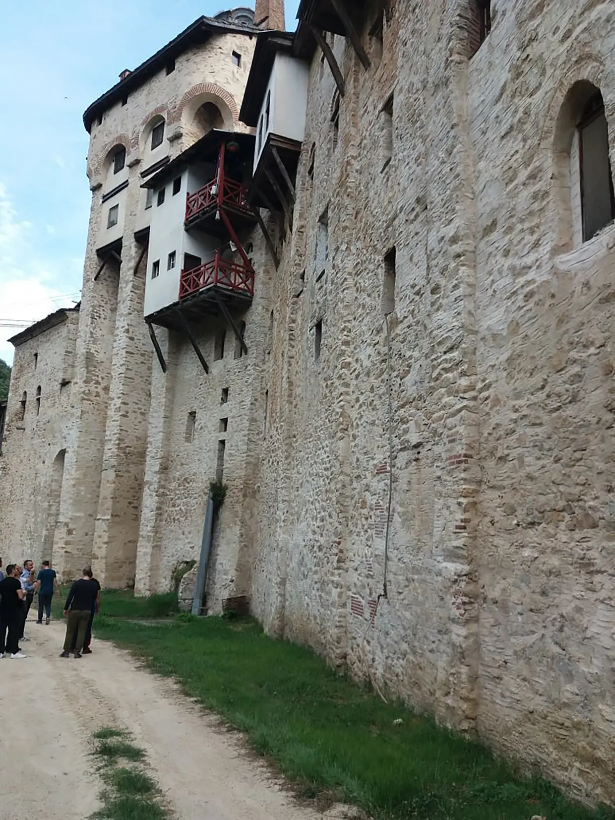 Muro de un monasterio de Grecia