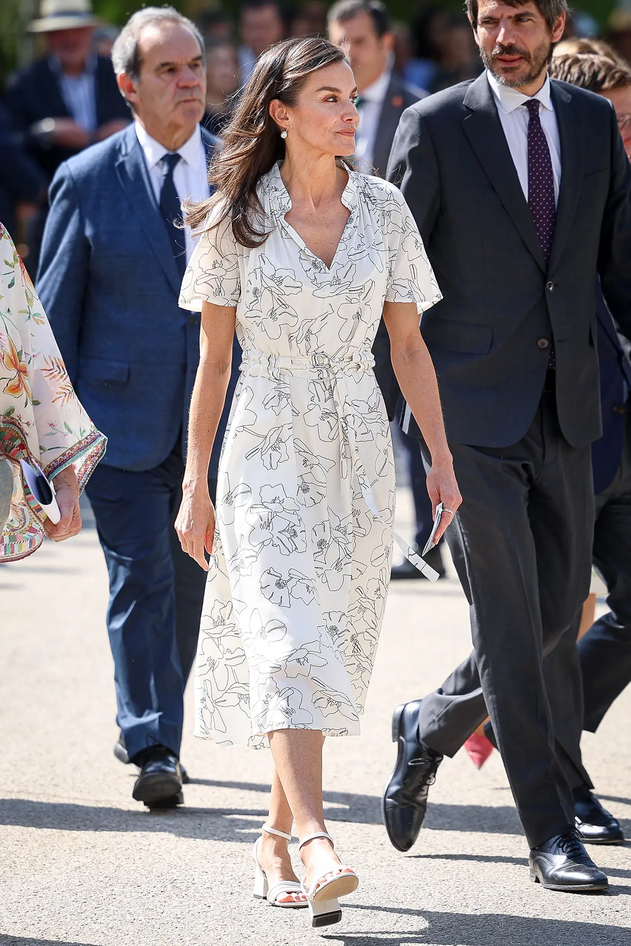 La reina Letizia con uno de sus vestidos de verano