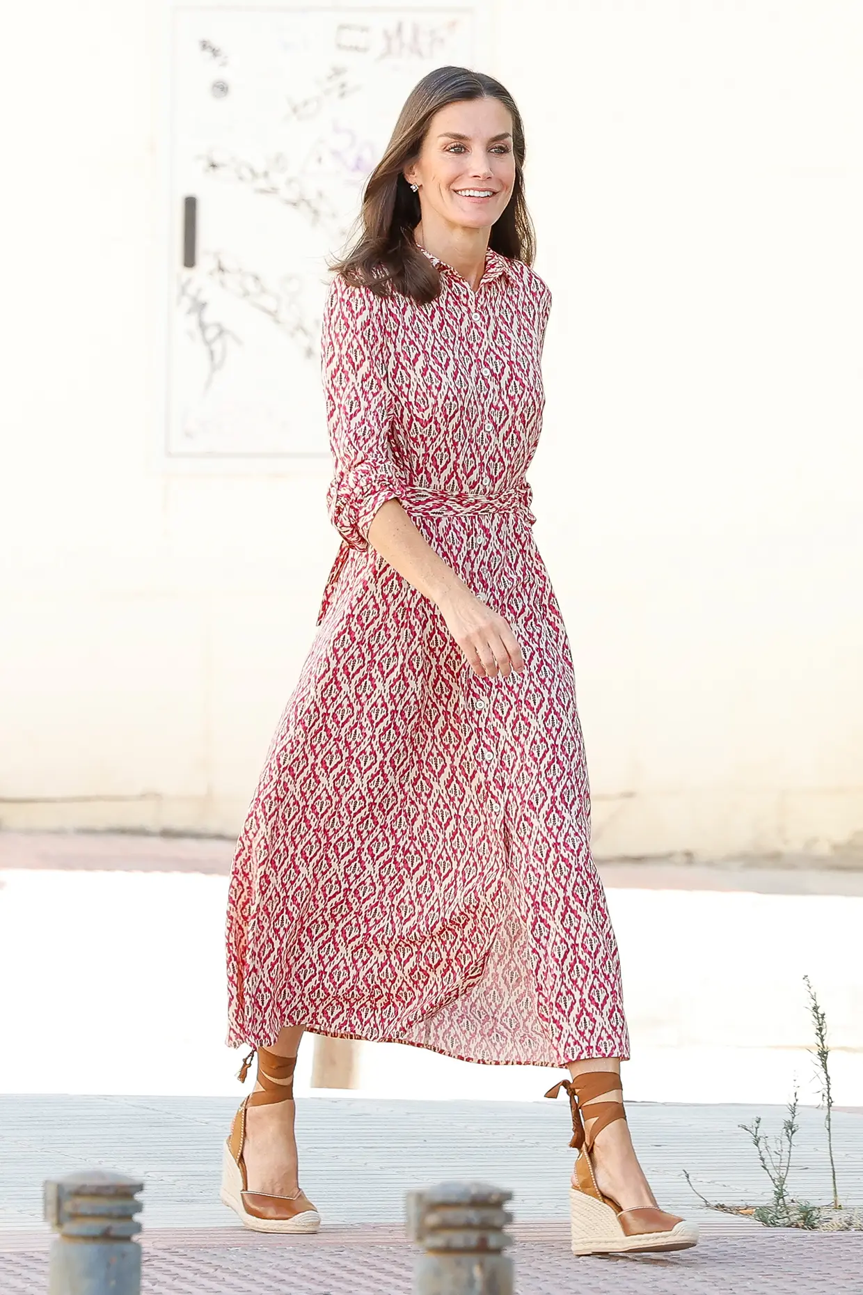 La reina Letizia con uno de sus vestidos de verano