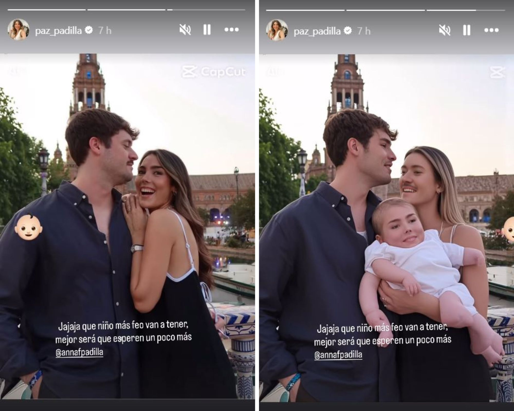 El bebé hecho con IA de la hija de Paz Padilla y su novio.