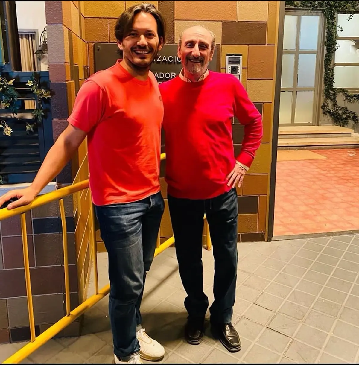 José Luis Gil con Alberto Caballero