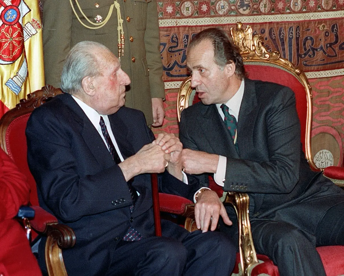 Juan de Borbón y Juan Carlos de Borbón