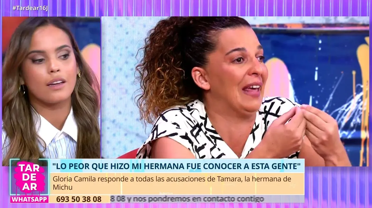 Gloria Camila anuncia que denunciará a la hermana de Michu.
