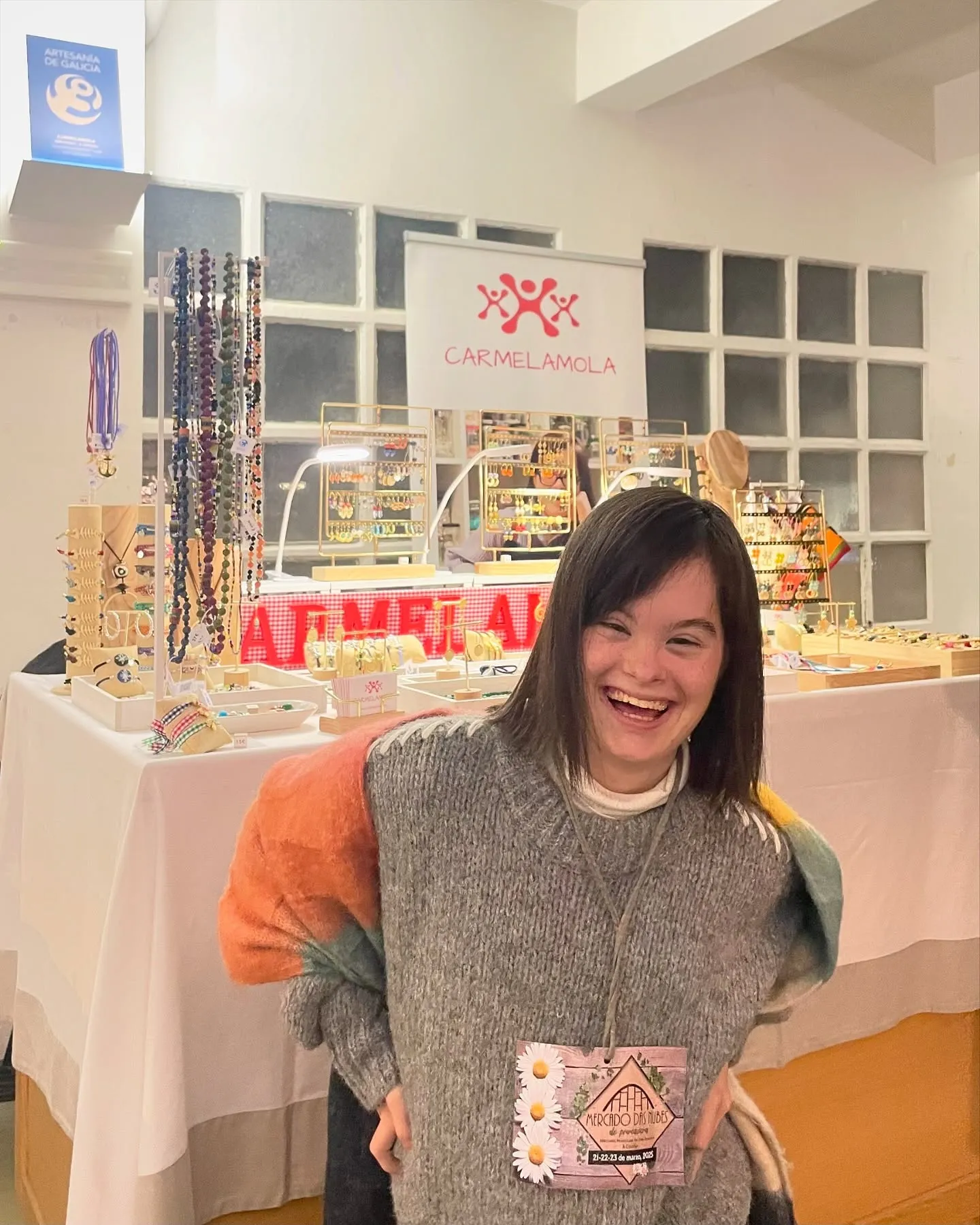 Carmela Mola, en su tienda.