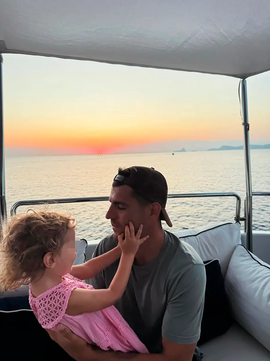 Morata y su hija