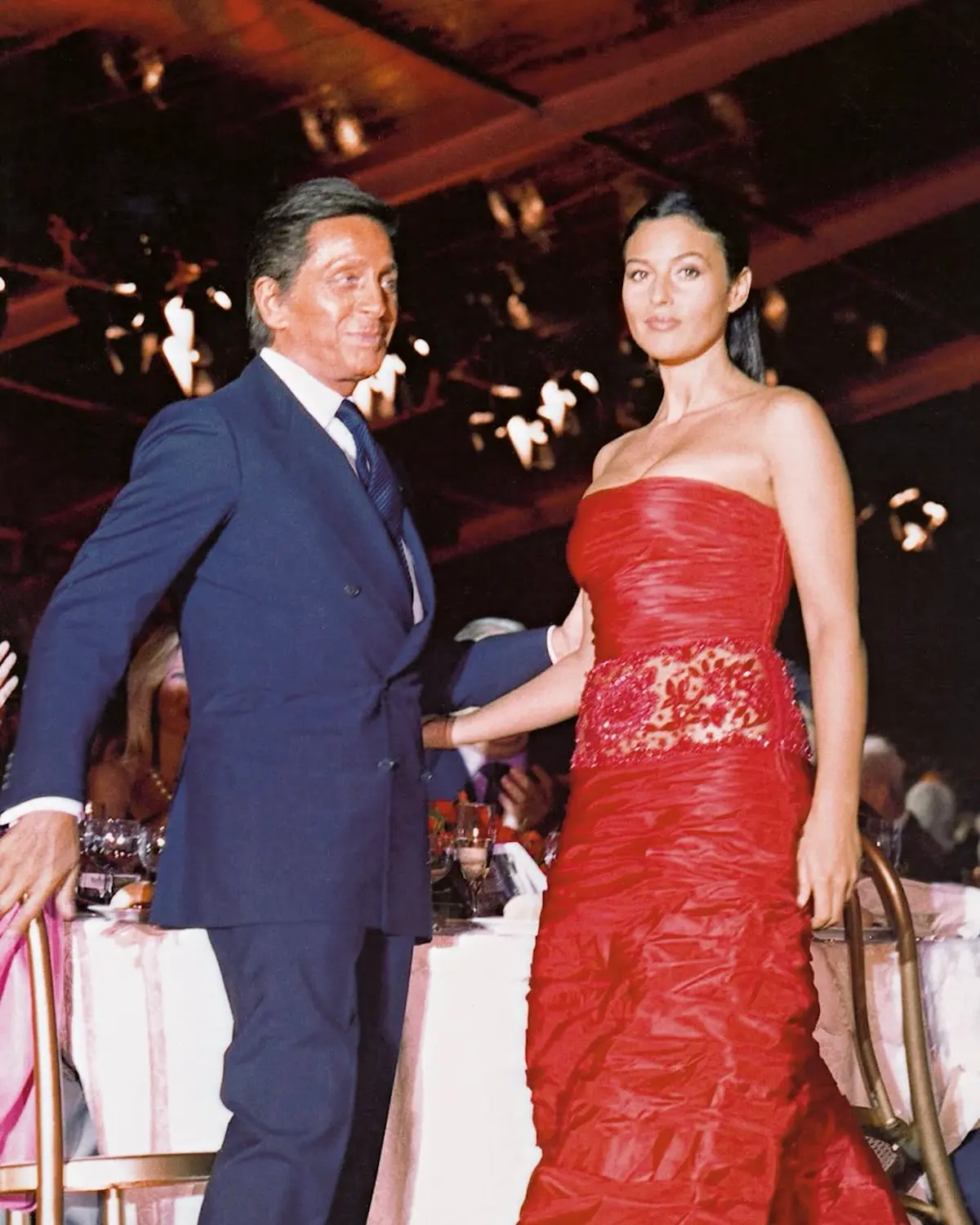 Valentino con Monica Belluci