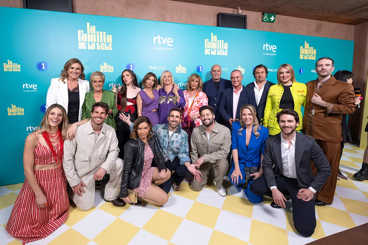 Carlota Corredera en la presentación de 'La familia de la tele'.