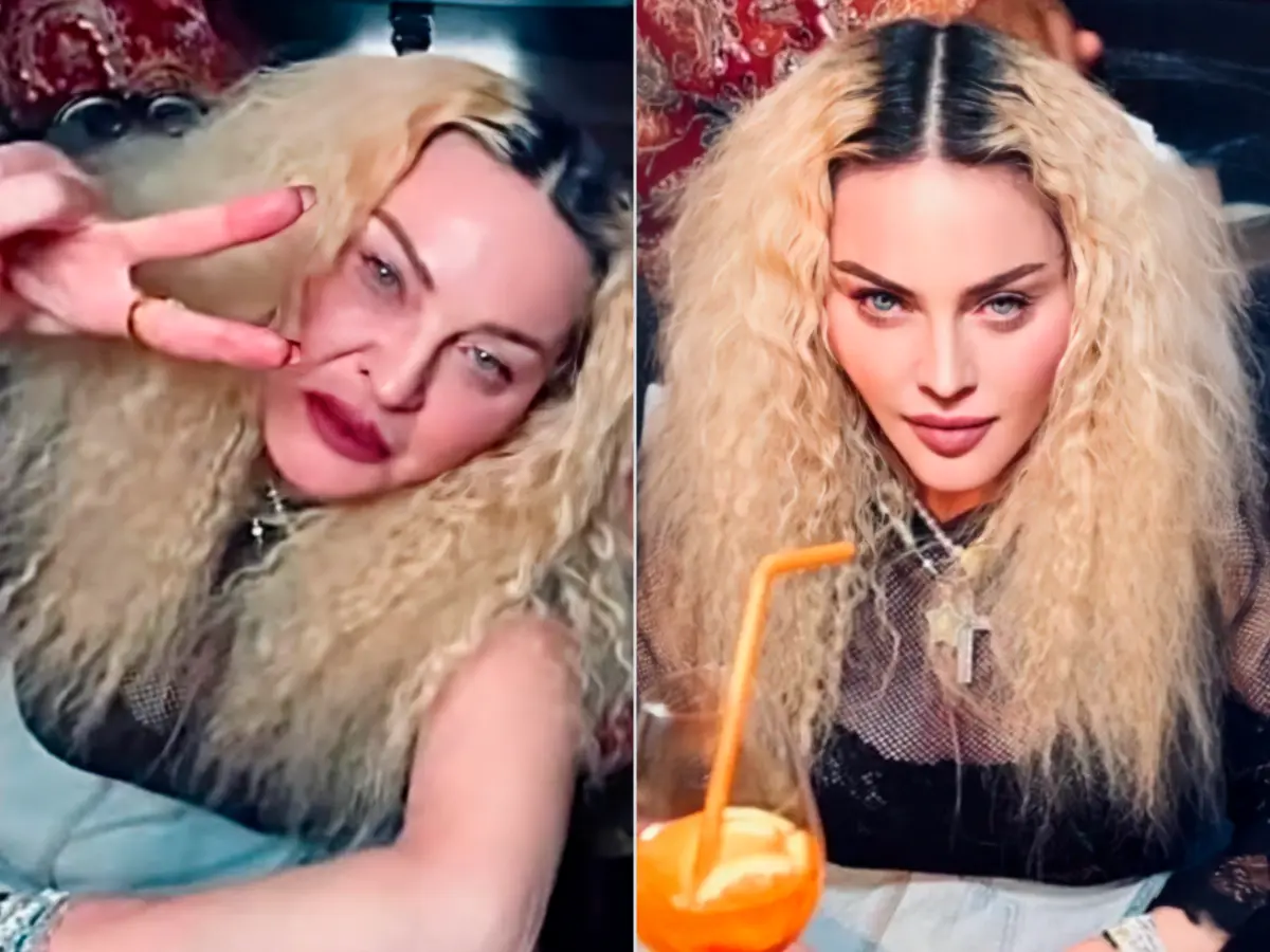 Madonna con y sin filtro