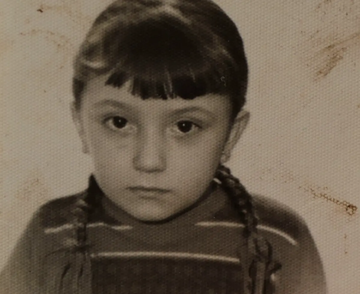 Luz Casal de pequeño