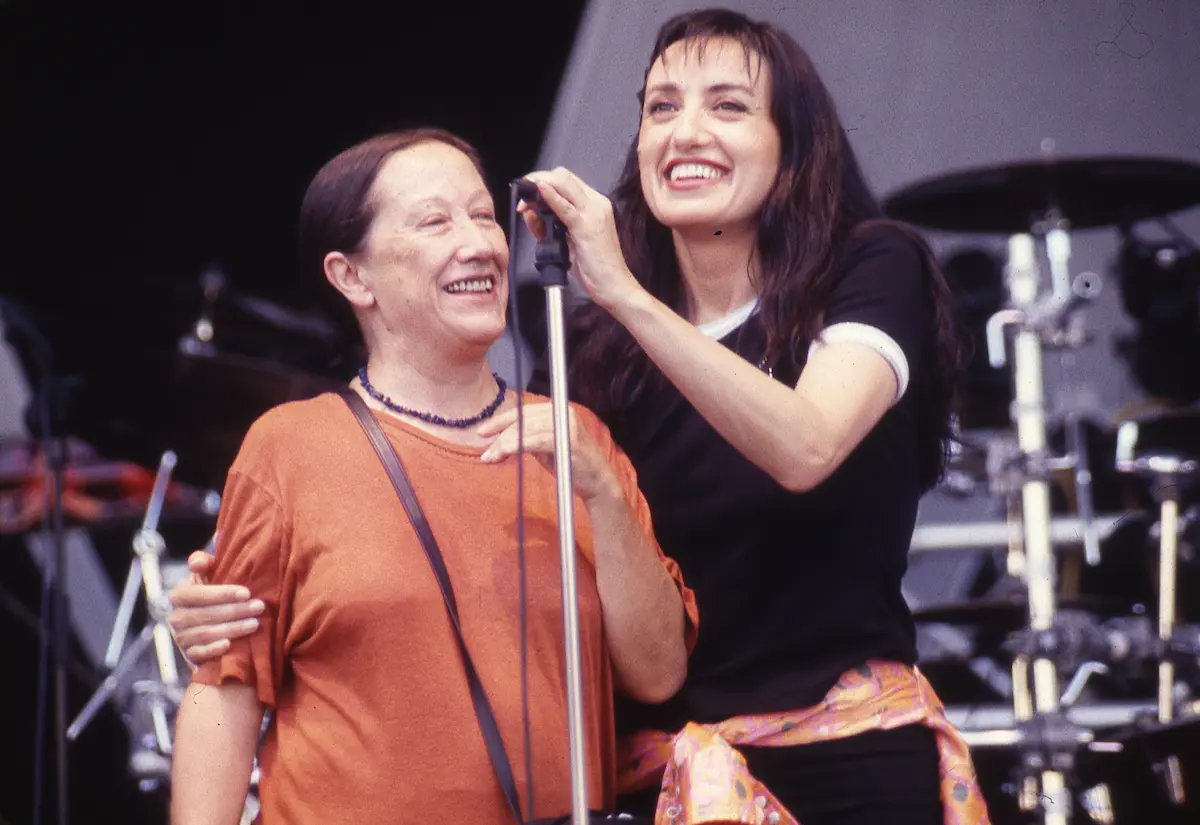 Luz Casal y su madre