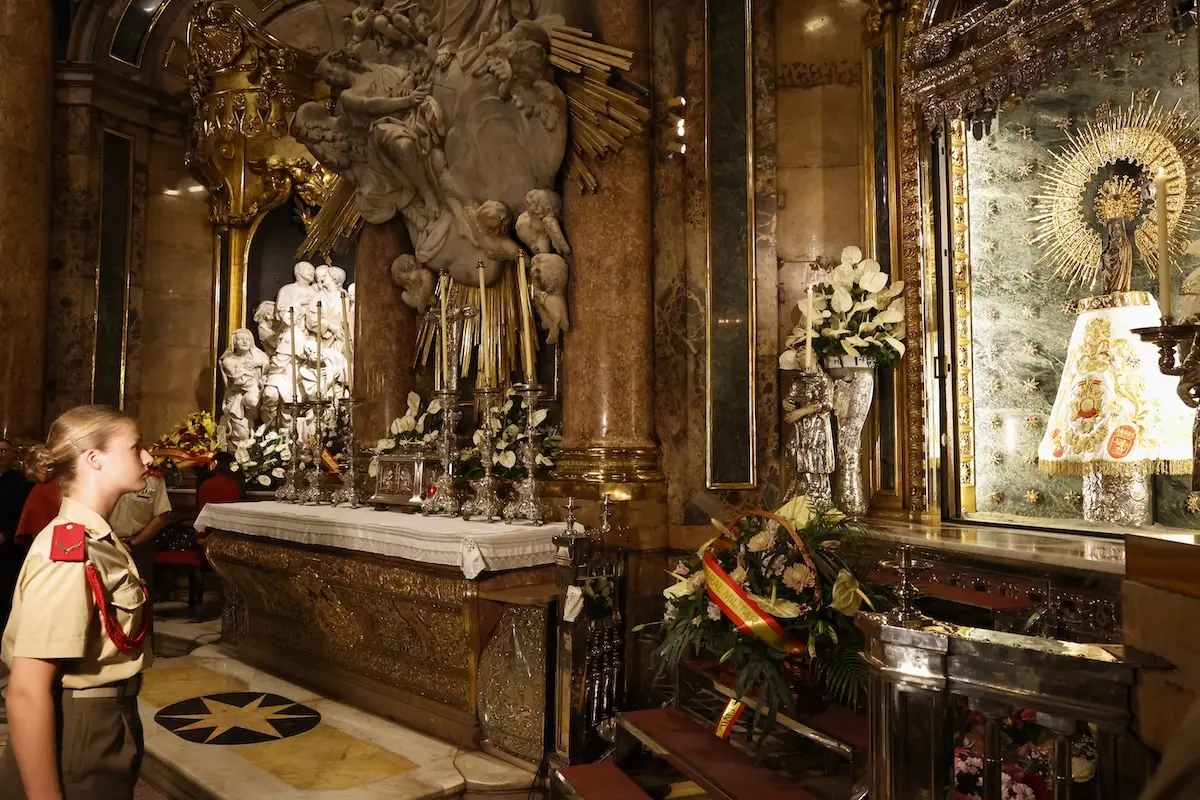 Leonor en la basílica del Pilar