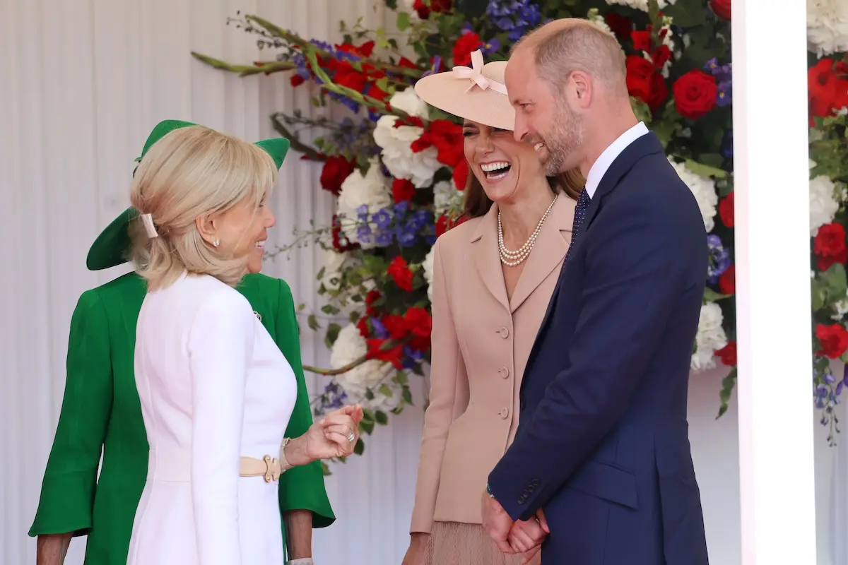 Kate Middleton, Guillermo y Brigitte Macron