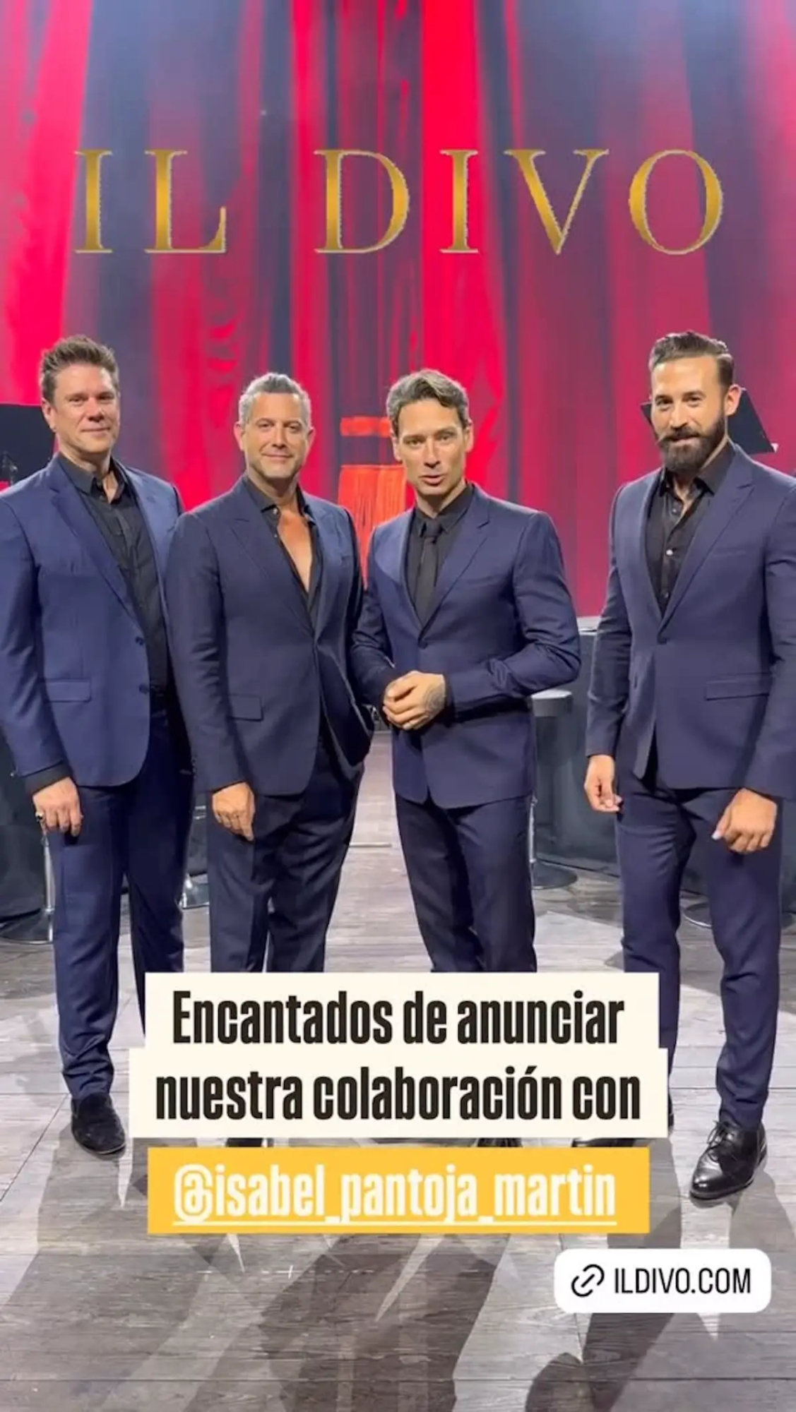 Il Divo colaboración con Isabel Pantoja