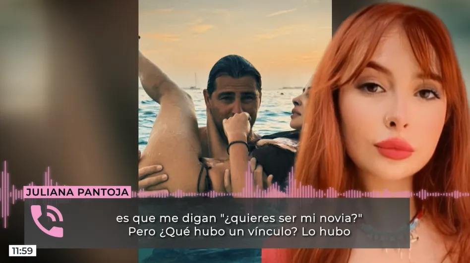 Captura de Vamos a ver de Juliana Pantoja hablando por teléfono con el programa