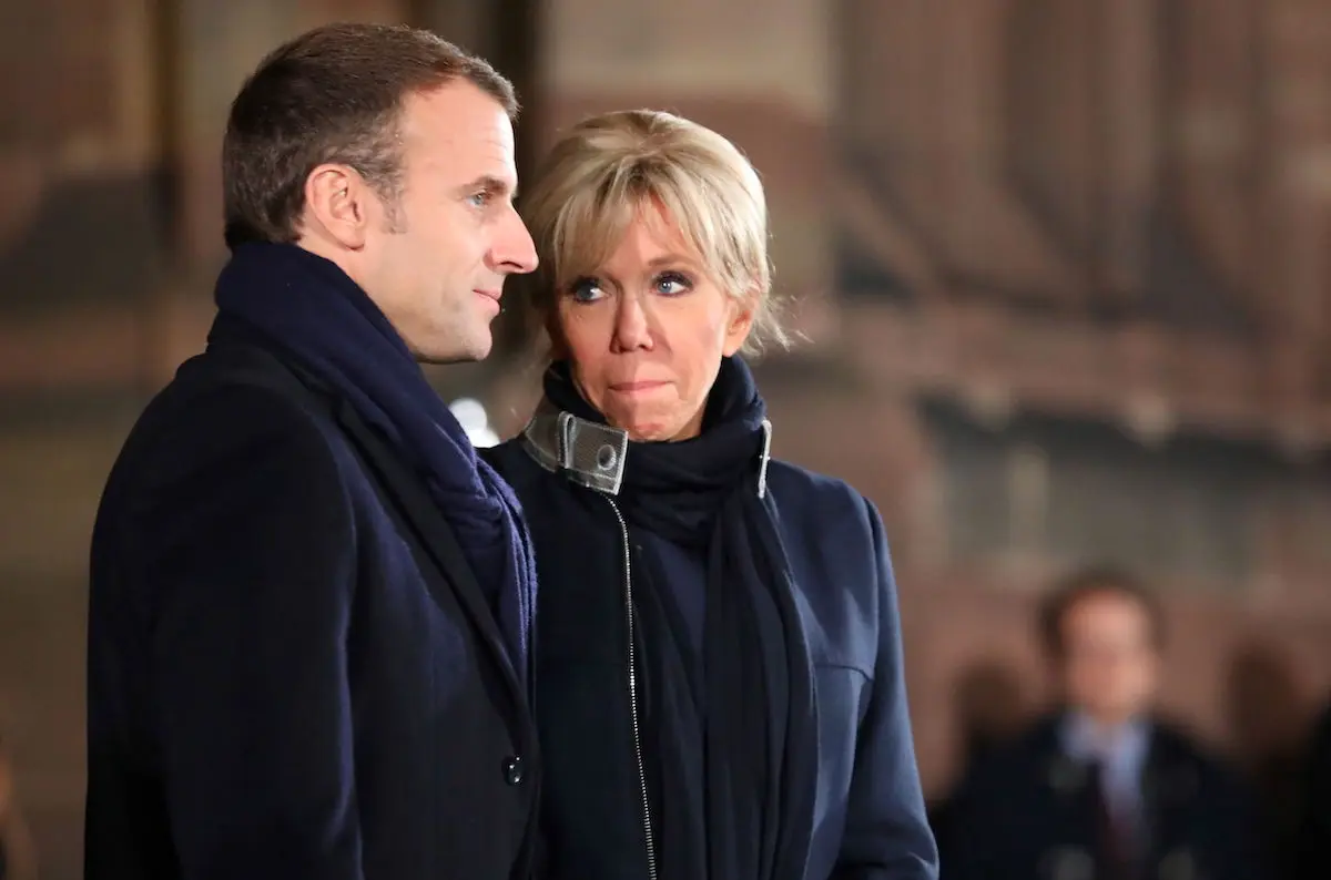 Brigitte Macron y su marido