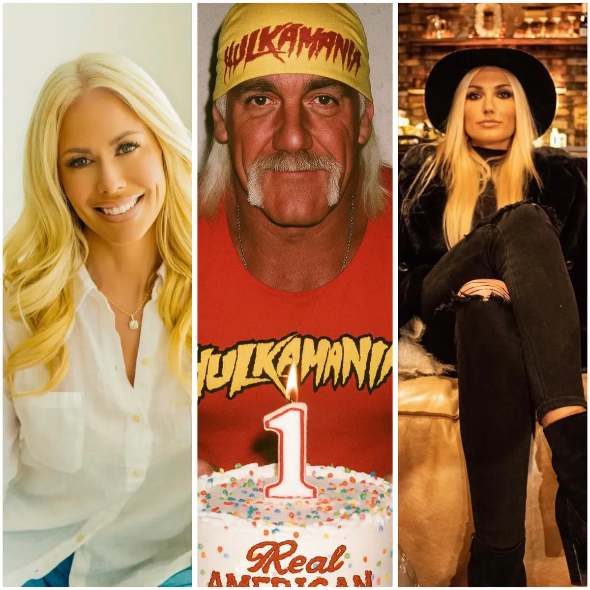 Hulk Hogan, Brooke Oleksy y Sky Saily Hogan