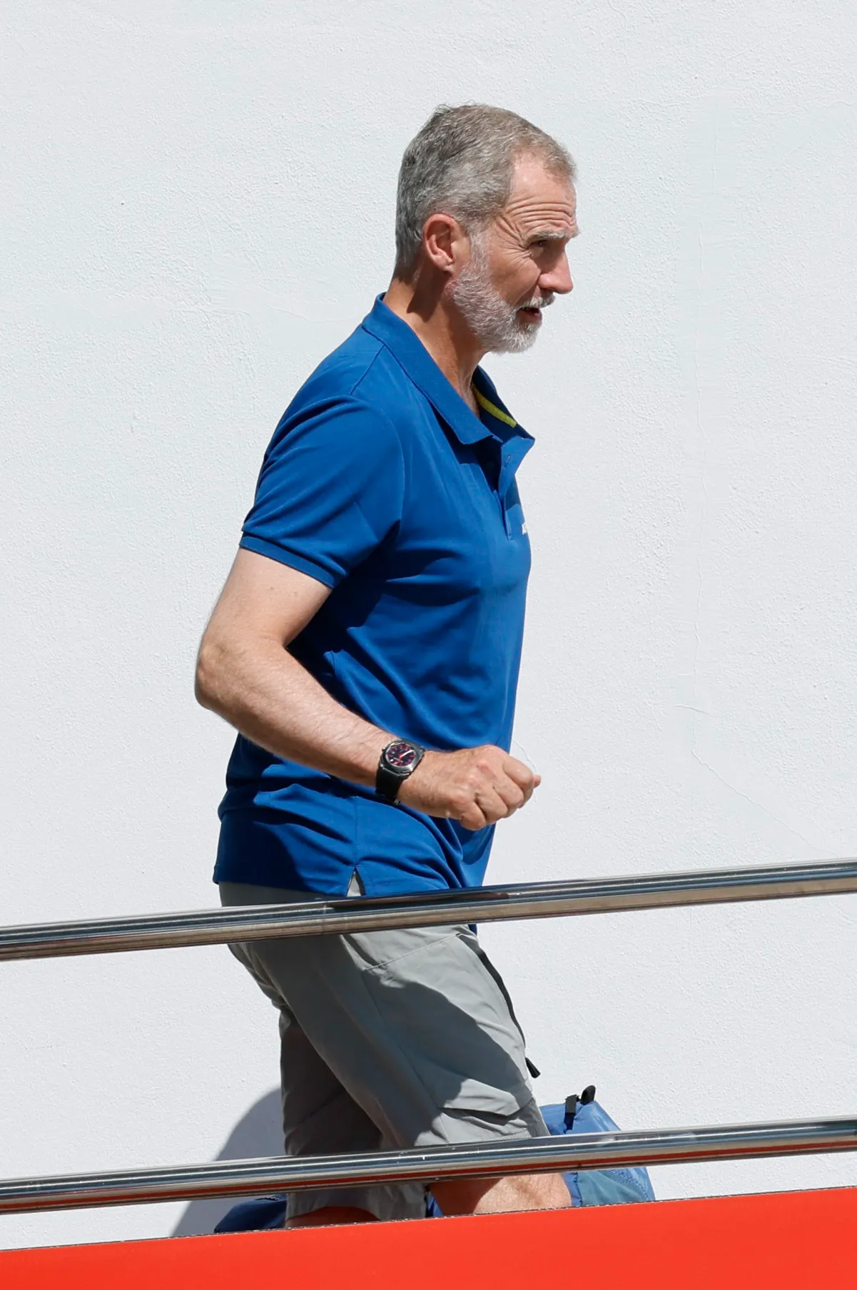 Felipe VI a bordo del Aifos