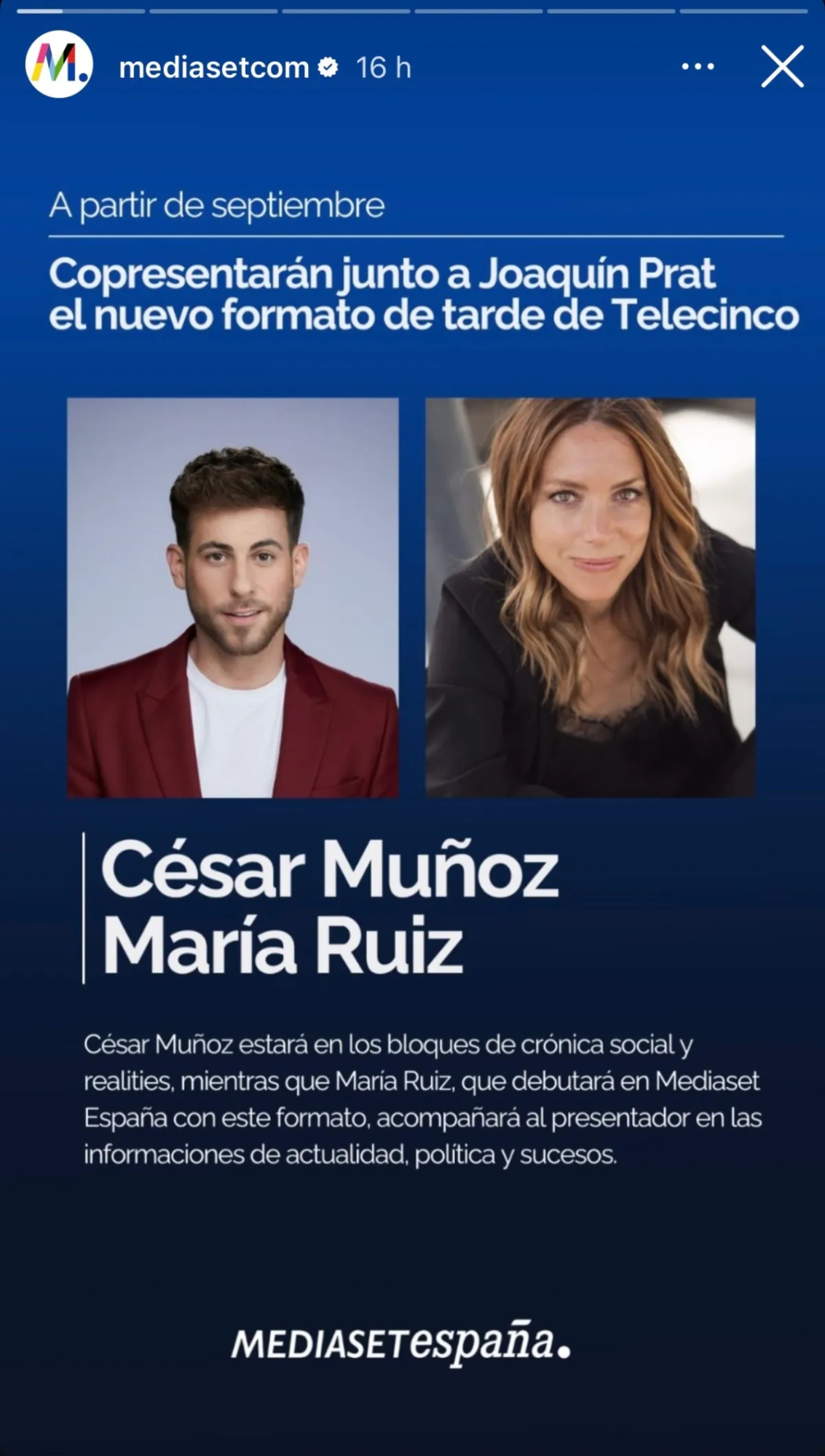 Redes sociales de Mediaset