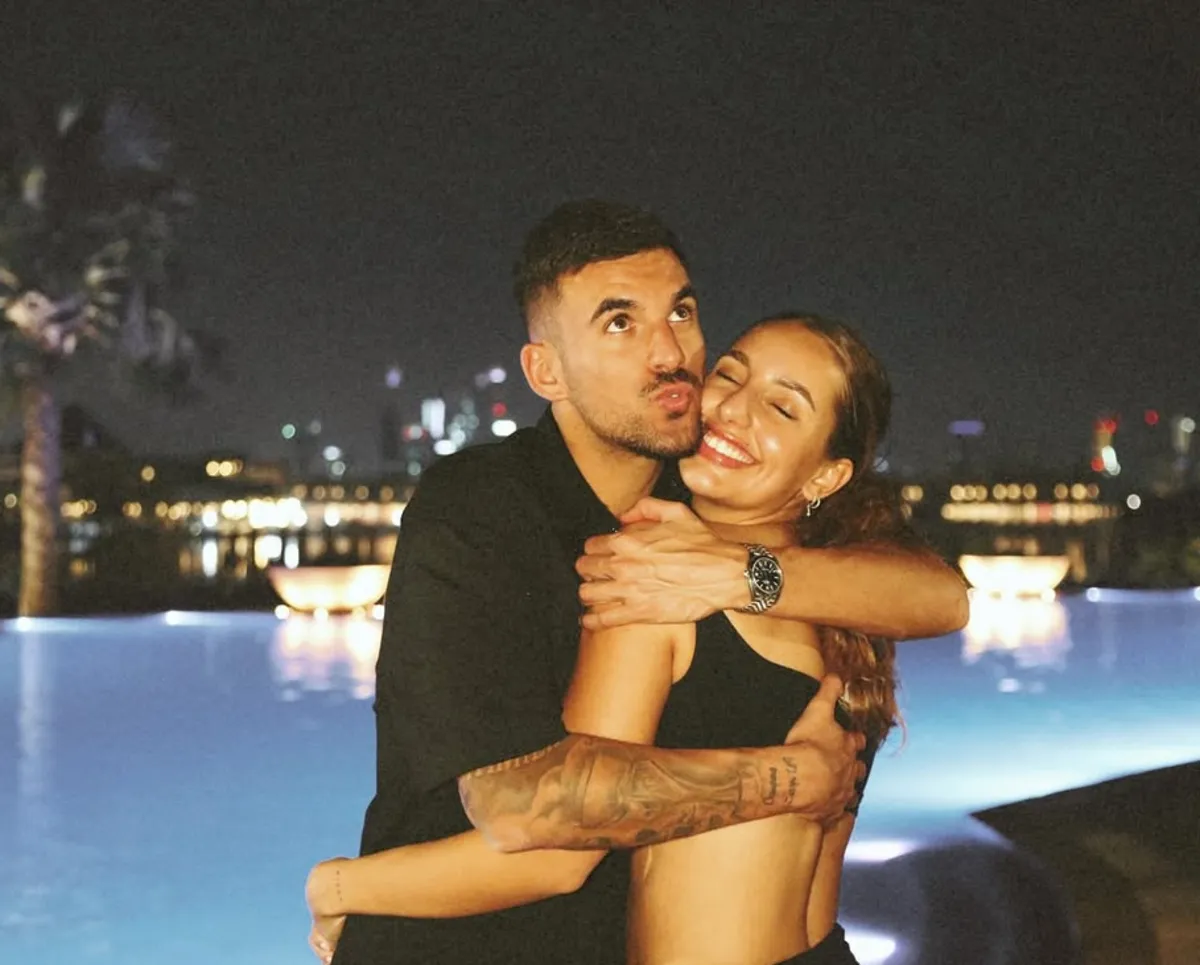Luna Serrat y su novio, Daniel Ceballos